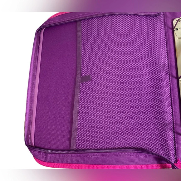 Hannah Montana Miley Cyrus Padded Zipper 3 D-Ring Binder Disney Channel Girly - Picture 5 of 14